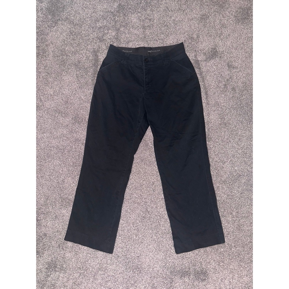 Lee‎ Sinfully Soft Women's Black Pants Petite Size 6